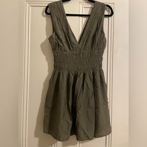 Abercrombie & Fitch Olive Backless Dress